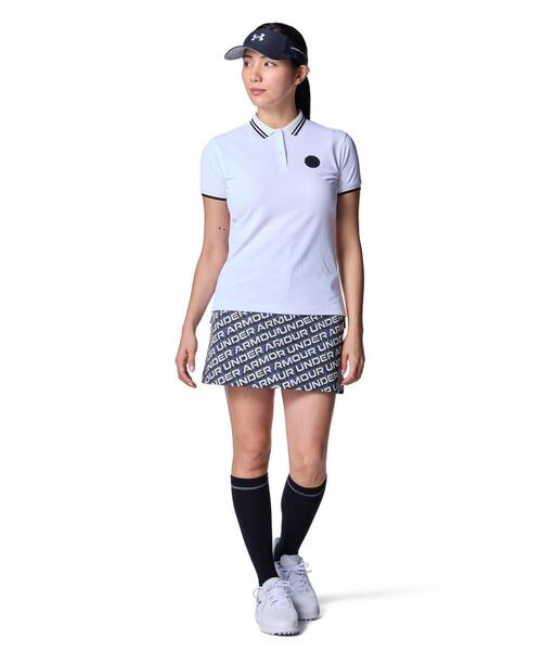 UNDER ARMOUR（アンダーアーマー）の「UAドライブ スラッシュ ロゴ スカート（ゴルフ/レディース）（スカート・レディース・グレー×ホワイト・S/L/M/XL）」の3枚目の写真