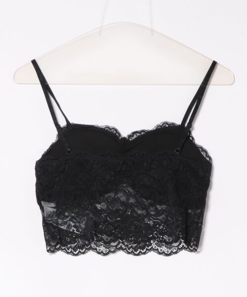 LILY BROWN(リリーブラウン)の「カップ付きレースインナー(キャミソール・レディース・ブラック/ラベンダー・FREE)」の11枚目の写真