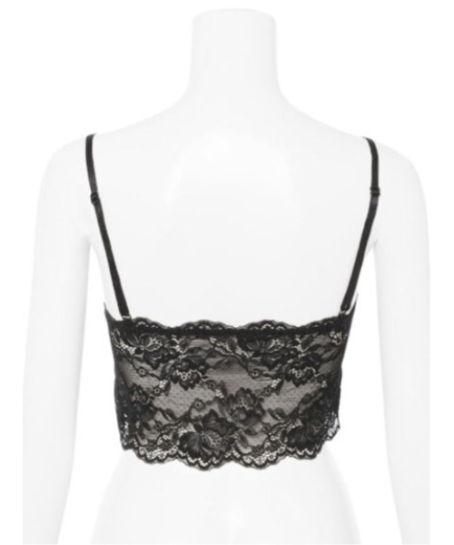 LILY BROWN(リリーブラウン)の「カップ付きレースインナー(キャミソール・レディース・ブラック/ラベンダー・FREE)」の4枚目の写真