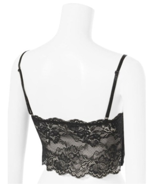 LILY BROWN(リリーブラウン)の「カップ付きレースインナー(キャミソール・レディース・ブラック/ラベンダー・FREE)」の8枚目の写真