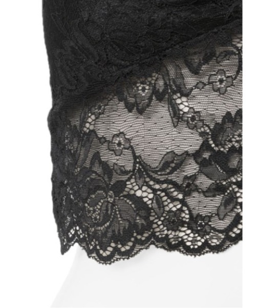 LILY BROWN(リリーブラウン)の「カップ付きレースインナー(キャミソール・レディース・ブラック/ラベンダー・FREE)」の9枚目の写真