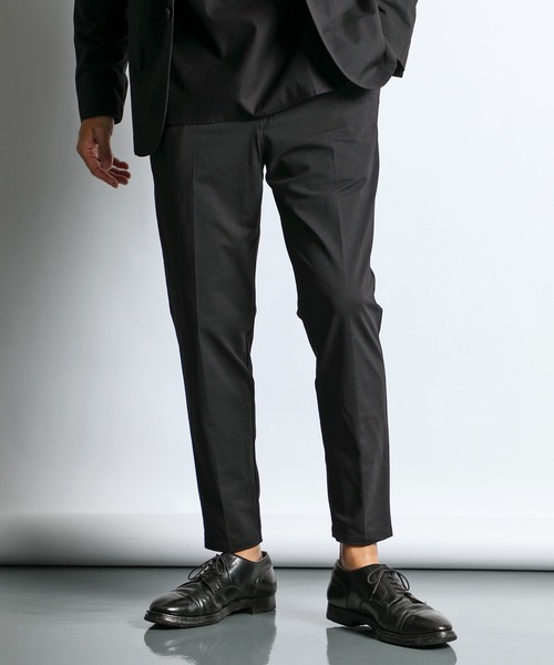 The DUFFER of ST.GEORGE（ザダファーオブセントジョージ）の「TECHNICAL MESH SET UP BASIC FIT SLACKS：セットアップ テクニカルメッシュ ベーシックスラックス（スラックス・メンズ・ブラック/チャコールグレー・SMALL/X-LARGE/LARGE/MEDIUM）」の15枚目の写真