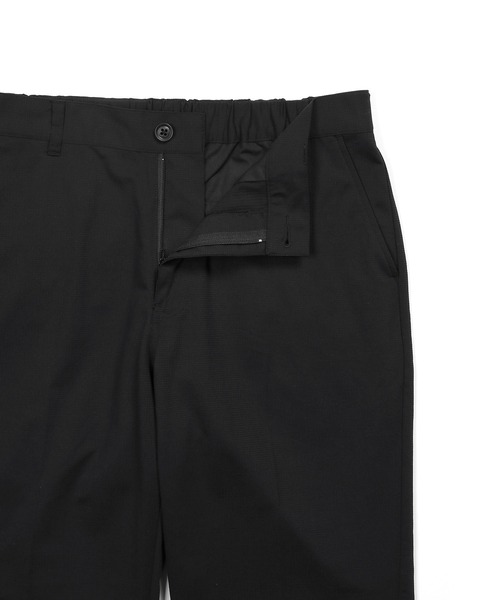The DUFFER of ST.GEORGE（ザダファーオブセントジョージ）の「TECHNICAL MESH SET UP BASIC FIT SLACKS：セットアップ テクニカルメッシュ ベーシックスラックス（スラックス・メンズ・ブラック/チャコールグレー・SMALL/X-LARGE/LARGE/MEDIUM）」の7枚目の写真