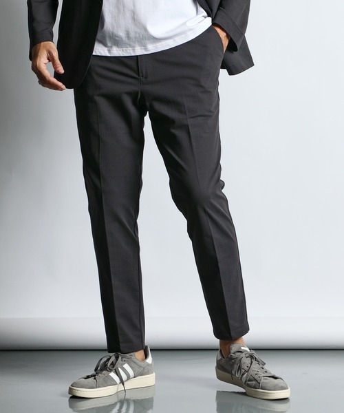 The DUFFER of ST.GEORGE（ザダファーオブセントジョージ）の「TECHNICAL MESH SET UP BASIC FIT SLACKS：セットアップ テクニカルメッシュ ベーシックスラックス（スラックス・メンズ・ブラック/チャコールグレー・SMALL/X-LARGE/LARGE/MEDIUM）」の13枚目の写真