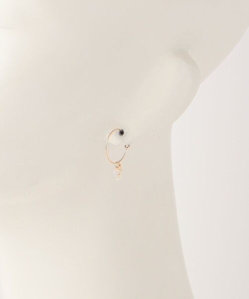 セール】＜mounir＞MINI OPAL HOOPS/ピアス（ピアス（両耳用