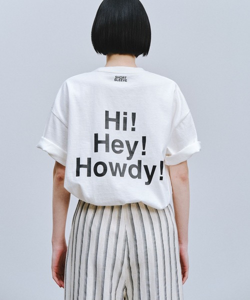 AMERICAN RAG CIE（アメリカンラグシー）の「【AMERICAN RAG CIE】3H Tシャツ（ユニセックス）（Tシャツ/カットソー・レディース・ホワイト/ブラック・LARGE/MEDIUM）」の4枚目の写真