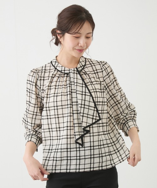 Jayro（ジャイロ）の「フロッキーチェックブラウス（シャツ/ブラウス・レディース・ブラック/オフホワイト・M）」の20枚目の写真