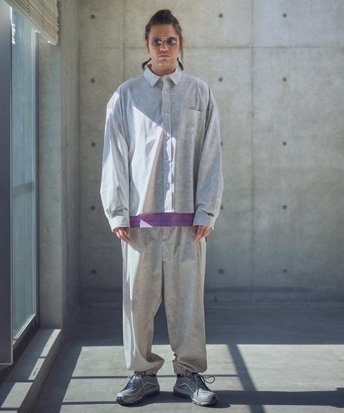 ADAM PATEK（アダムパテック）の「ms6011-uneven dyeing shirt シャツ（シャツ/ブラウス・メンズ・グレー/ブラック/ホワイト・2/1）」の7枚目の写真