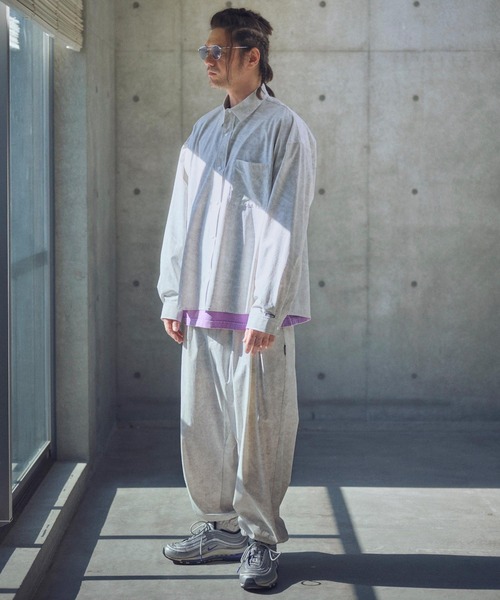 ADAM PATEK（アダムパテック）の「ms6011-uneven dyeing shirt シャツ（シャツ/ブラウス・メンズ・グレー/ブラック/ホワイト・2/1）」の8枚目の写真