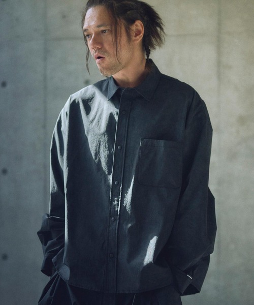 ADAM PATEK（アダムパテック）の「ms6011-uneven dyeing shirt シャツ（シャツ/ブラウス・メンズ・グレー/ブラック/ホワイト・2/1）」の15枚目の写真