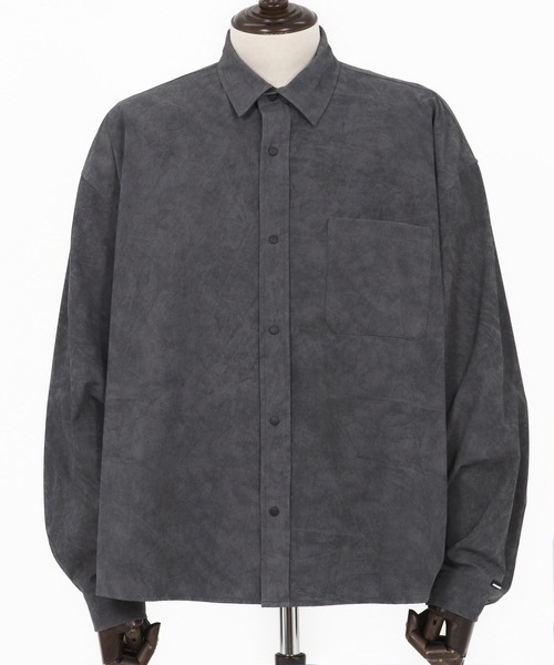 ADAM PATEK（アダムパテック）の「ms6011-uneven dyeing shirt シャツ（シャツ/ブラウス・メンズ・グレー/ブラック/ホワイト・2/1）」の20枚目の写真
