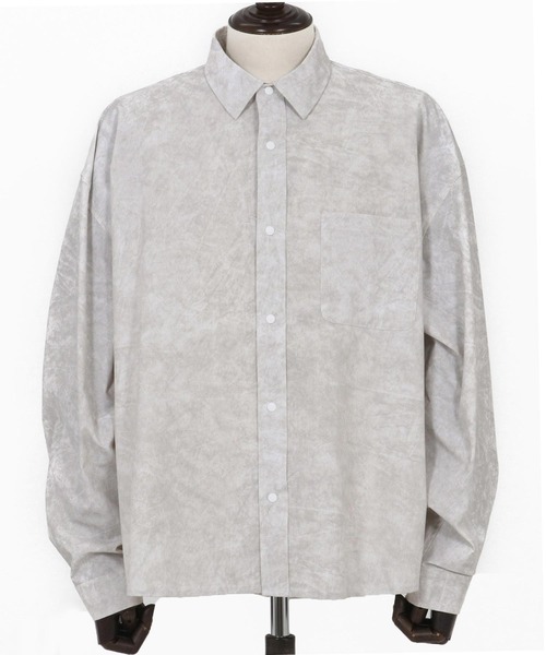 ADAM PATEK（アダムパテック）の「ms6011-uneven dyeing shirt シャツ（シャツ/ブラウス・メンズ・グレー/ブラック/ホワイト・2/1）」の22枚目の写真