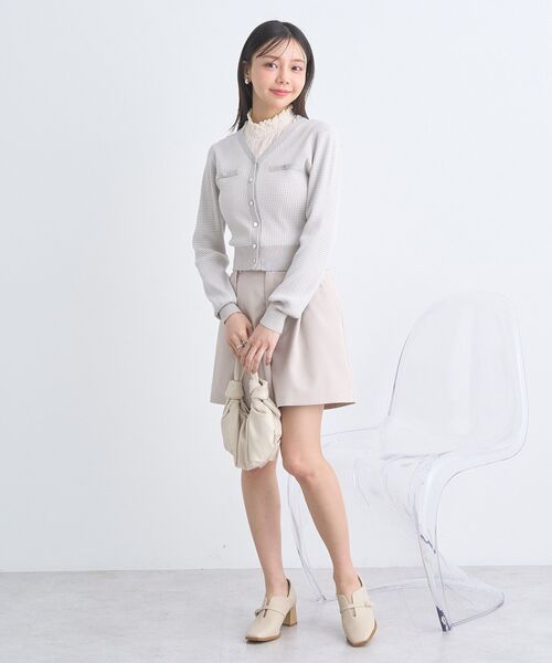 earth music&ecology（アースミュージックアンドエコロジー）の「レースドッキングタンクトップ（タンクトップ・レディース・オレンジ系その他/グレー/ブラック/アイボリー・M/S）」の20枚目の写真