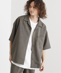 ◆【セットアップ対応】テッククレープシャツ