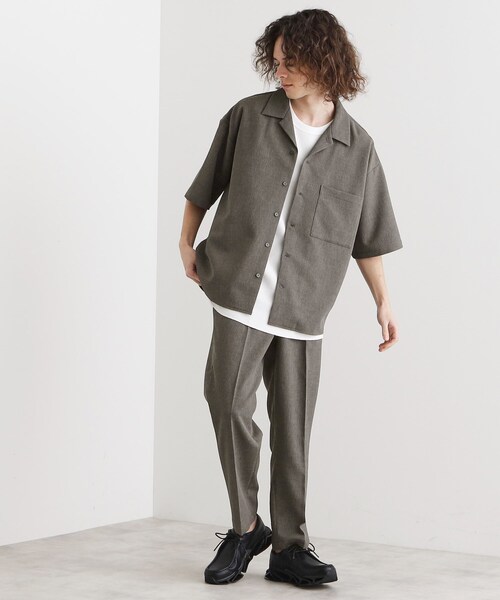 tk.TAKEO KIKUCHI(ティーケータケオキクチ)の「◆【セットアップ対応】テッククレープシャツ(シャツ/ブラウス・メンズ・チャコールグレー/ライトベージュ/ブラック/ブルー・04/03/02/01)」の7枚目の写真