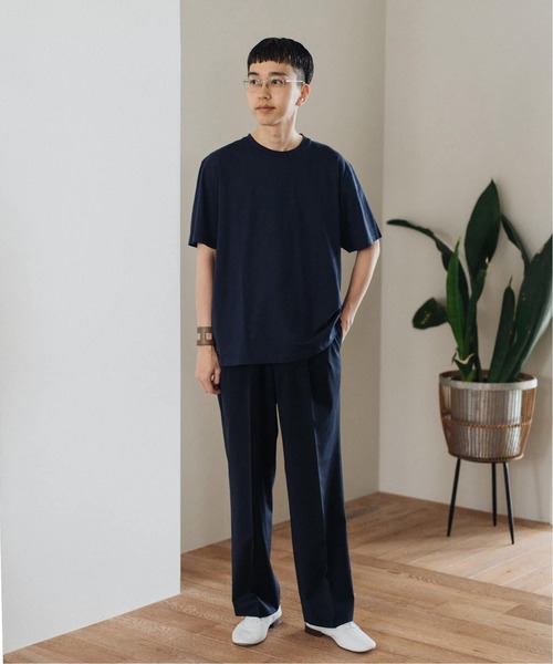 【新品タグ付】SUNSPEL サンスペル ニットTシャツ クラシックTシャツ （Grey Melange）| Sunspel