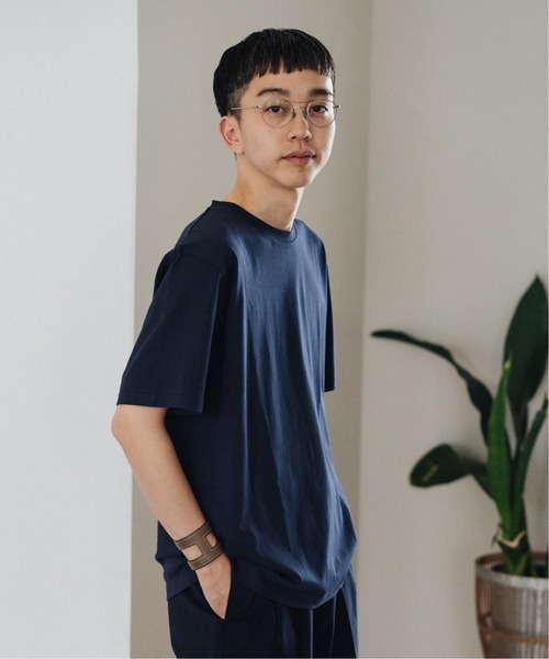 SUNSPEL(サンスペル)の「SUNSPEL (サンスペル) 別注 ミッドウェイト Tシャツ(Tシャツ/カットソー・メンズ・ホワイト/ネイビー・MEDIUM/X-LARGE/LARGE)」の8枚目の写真