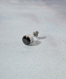 EVERMETAL 日本製 サージカルステンレス 316L 金属アレルギー対策 片耳用ピアス ジルコニア ストーン ピアス 男女兼用