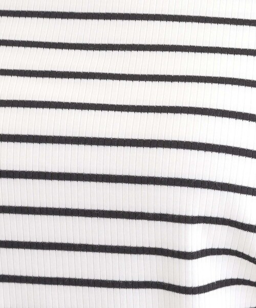 DRESKIP（ドレスキップ）の「【S-LL】1枚でもインナーでも テレコ5分袖トップス（Tシャツ/カットソー・レディース・グリーン系/オフホワイト/ホワイト系5/ブラック・01/02/03/04）」の20枚目の写真