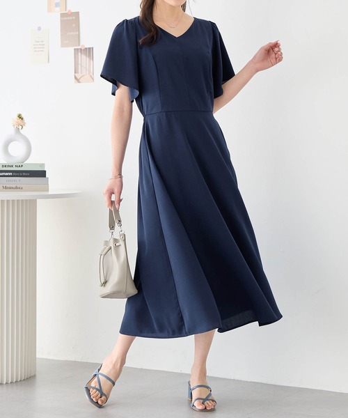 alotta(アロッタ)の「骨格別ワンピ【ストレート】(ワンピース・レディース・ネイビー/ピンク・3L/LL/L/M)」の11枚目の写真