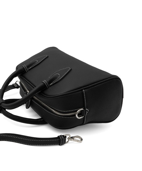 VitaFelice（ヴィータフェリーチェ）の「コントラスト2wayボストンバッグ ミニバッグ ミニボストン ミニショルダー ころん セレモニー ハンドバッグ（ボストンバッグ・レディース・ブラック/ブラウン系・FREE）」の12枚目の写真