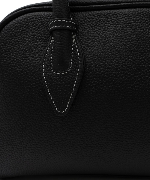 VitaFelice（ヴィータフェリーチェ）の「コントラスト2wayボストンバッグ ミニバッグ ミニボストン ミニショルダー ころん セレモニー ハンドバッグ（ボストンバッグ・レディース・ブラック/ブラウン系・FREE）」の9枚目の写真