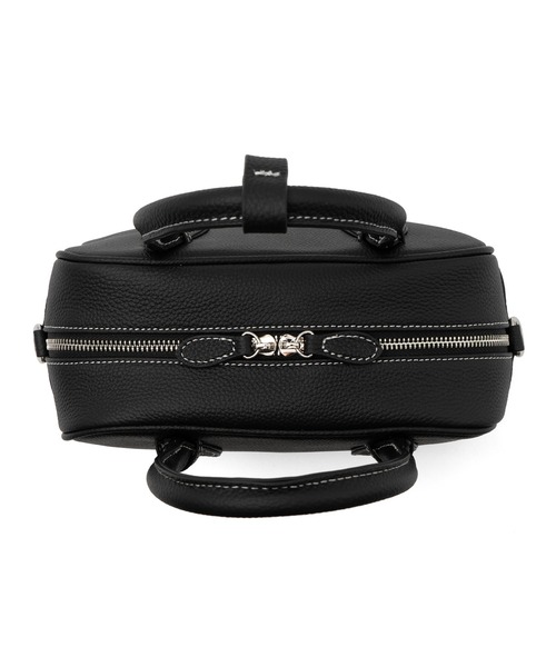 VitaFelice（ヴィータフェリーチェ）の「コントラスト2wayボストンバッグ ミニバッグ ミニボストン ミニショルダー ころん セレモニー ハンドバッグ（ボストンバッグ・レディース・ブラック/ブラウン系・FREE）」の8枚目の写真