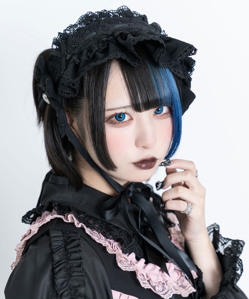 DearMyLove（ディアマイラブ）の「Emilyハートチャームヘッドドレス（その他ヘアアクセサリー・レディース・ブラック×ピンク/ベビーピンク/ブラック/ブラック×ホワイト/ホワイト・FREE）」の13枚目の写真