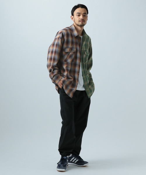 BAYFLOW(ベイフロー)の「リメイクライク長袖シャツ(シャツ/ブラウス・メンズ・グリーン/ピンク・LARGE/MEDIUM)」の12枚目の写真