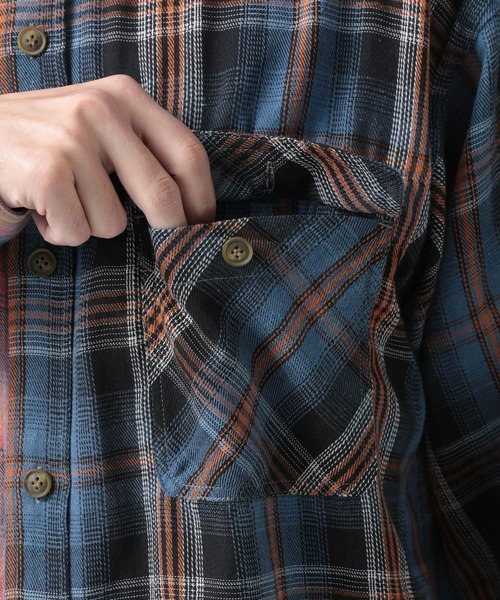 BAYFLOW(ベイフロー)の「リメイクライク長袖シャツ(シャツ/ブラウス・メンズ・グリーン/ピンク・LARGE/MEDIUM)」の21枚目の写真