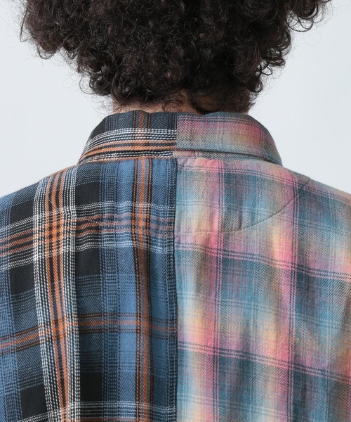 BAYFLOW(ベイフロー)の「リメイクライク長袖シャツ(シャツ/ブラウス・メンズ・グリーン/ピンク・LARGE/MEDIUM)」の22枚目の写真