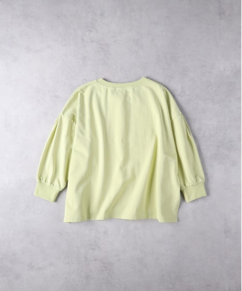 HONEYSUCKLE ROSE（ハニーサックルローズ）の「【HONEYSUCKLE ROSE】ヘンリーワイドＴシャツ（Tシャツ/カットソー・レディース・ダークグレー/ライム・L/M）」の6枚目の写真