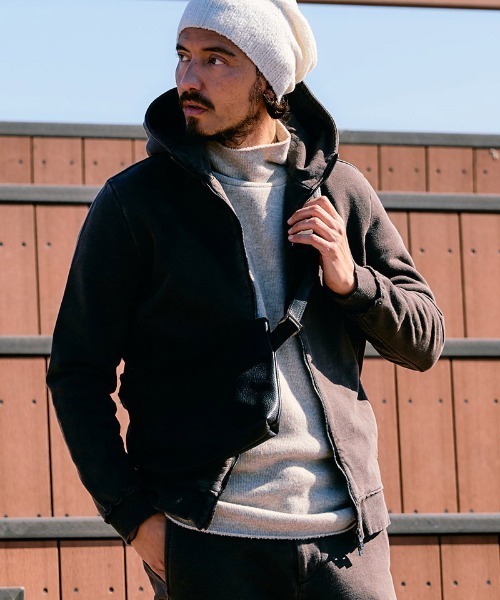 mpa3779-basic zip-up parka(piece-dyed) ジップアップパーカー