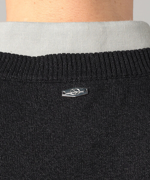 COMME CA MEN(コムサメン)の「ペーパーヤーン透かし編み ベスト(ニット/セーター・メンズ・チャコールグレー/ホワイト/ブラック・L/M)」の21枚目の写真