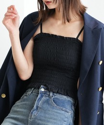 ヒステリックス　ガールフリルキャミソール⭐︎穴あきあり☆レア⭐︎ フラワー柄ペプラムキャミソール レディース 春 夏 秋 M[品番