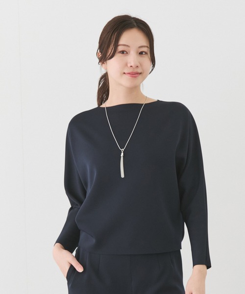 Jayro（ジャイロ）の「アクアドルマンスリーブプルオーバー（Tシャツ/カットソー・レディース・ホワイト/ネイビー/ブラック/グレー系その他・FREE）」の4枚目の写真