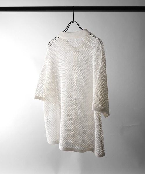 Confirm（コンファーム）の「スパンコール メッシュシャツ ユニセックス（シャツ/ブラウス・メンズ・グレー/ブラック/ホワイト・L/M）」の5枚目の写真