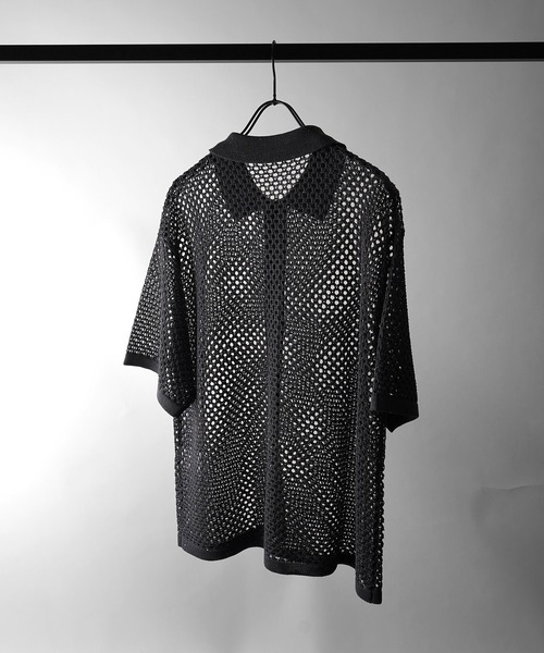 Confirm（コンファーム）の「スパンコール メッシュシャツ ユニセックス（シャツ/ブラウス・メンズ・グレー/ブラック/ホワイト・L/M）」の9枚目の写真