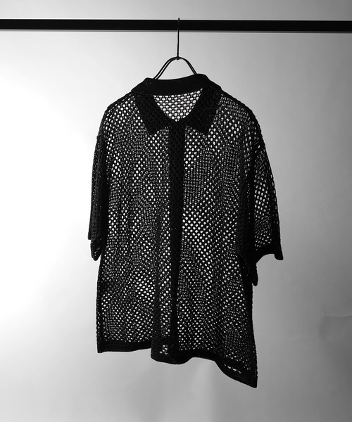 Confirm（コンファーム）の「スパンコール メッシュシャツ ユニセックス（シャツ/ブラウス・メンズ・グレー/ブラック/ホワイト・L/M）」の7枚目の写真