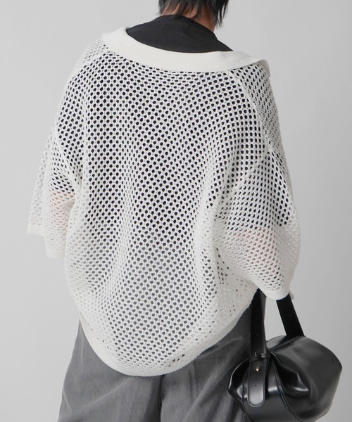 Confirm（コンファーム）の「スパンコール メッシュシャツ ユニセックス（シャツ/ブラウス・メンズ・グレー/ブラック/ホワイト・L/M）」の14枚目の写真