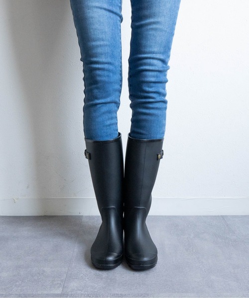 Fabby fabby(ファビィーファビィー)の「ミドルレインブーツ(レインシューズ・レディース・ブラック・SMALL/LARGE/MEDIUM)」の3枚目の写真