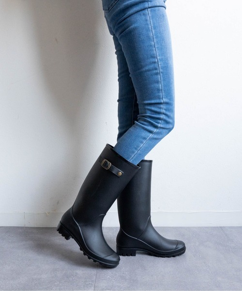 Fabby fabby(ファビィーファビィー)の「ミドルレインブーツ(レインシューズ・レディース・ブラック・SMALL/LARGE/MEDIUM)」の5枚目の写真