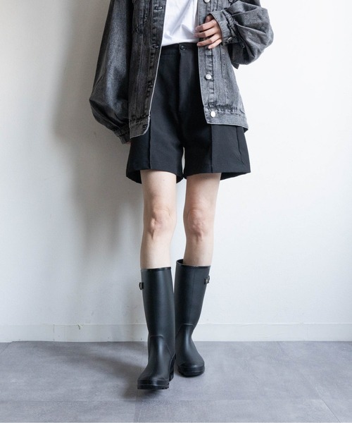 Fabby fabby(ファビィーファビィー)の「ミドルレインブーツ(レインシューズ・レディース・ブラック・SMALL/LARGE/MEDIUM)」の8枚目の写真