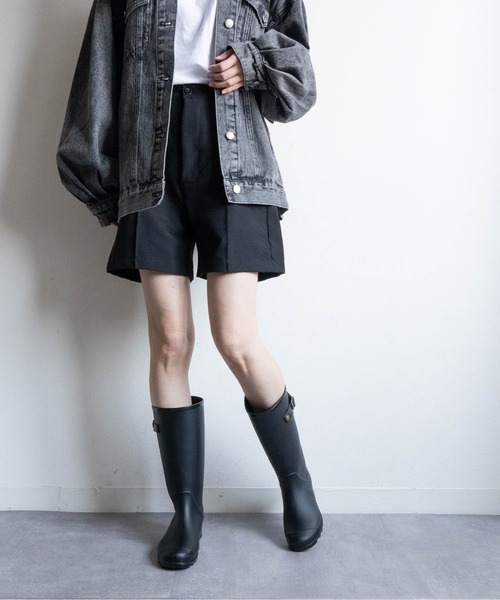 Fabby fabby(ファビィーファビィー)の「ミドルレインブーツ(レインシューズ・レディース・ブラック・SMALL/LARGE/MEDIUM)」の10枚目の写真