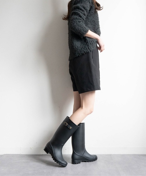 Fabby fabby(ファビィーファビィー)の「ミドルレインブーツ(レインシューズ・レディース・ブラック・SMALL/LARGE/MEDIUM)」の16枚目の写真