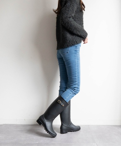Fabby fabby(ファビィーファビィー)の「ミドルレインブーツ(レインシューズ・レディース・ブラック・SMALL/LARGE/MEDIUM)」の20枚目の写真