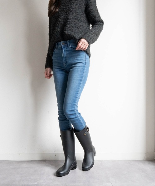 Fabby fabby(ファビィーファビィー)の「ミドルレインブーツ(レインシューズ・レディース・ブラック・SMALL/LARGE/MEDIUM)」の22枚目の写真