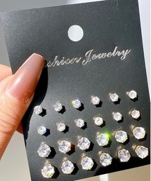 UP START（アップスタート）の「【WARAIJOGO】ダイヤピアスセット ゴールド(BDS)（ピアス（両耳用））」