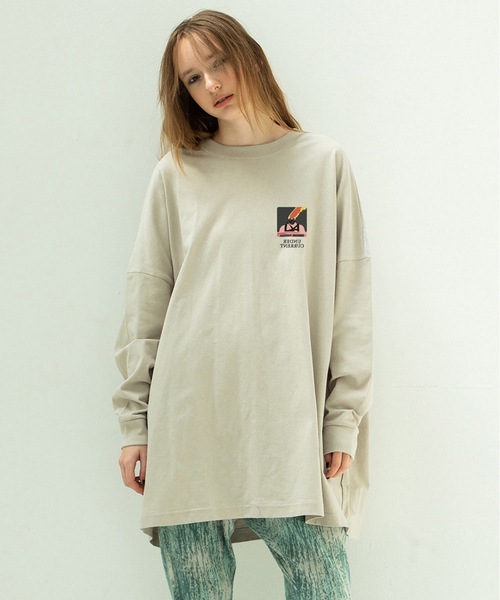 STOF(ストフ)の「COLOR MIX RELAX TEE(Tシャツ/カットソー・メンズ・ブラック/グレイッシュベージュ/チャコール・S/M)」の1枚目の写真