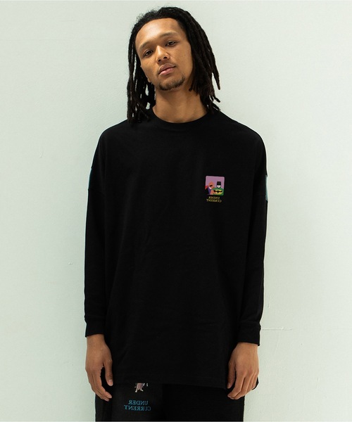 STOF(ストフ)の「COLOR MIX RELAX TEE(Tシャツ/カットソー・メンズ・ブラック/グレイッシュベージュ/チャコール・S/M)」の2枚目の写真